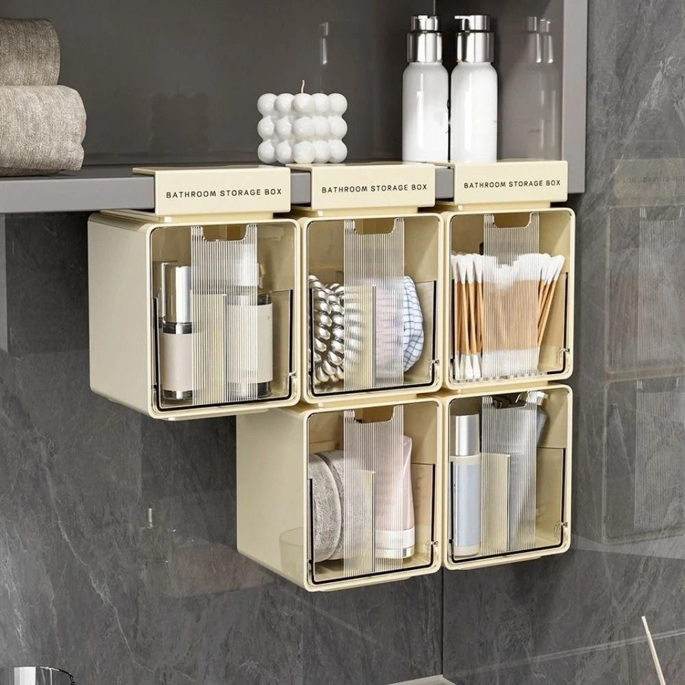Hanging/Hook Style Drawer Style Storage Box Transparent Self Adhesive Under Desk Drawer Organizer Large Capacity Space Saving