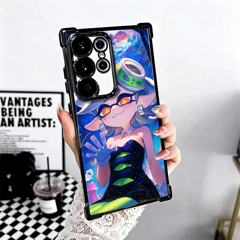S-Splatoons Game Soft Phone Case For Samsung Galaxy S26 Ultra S25 Edge S24 FE S23 Plus S22 S21 + S20 Plating Anti-Fall Fundas