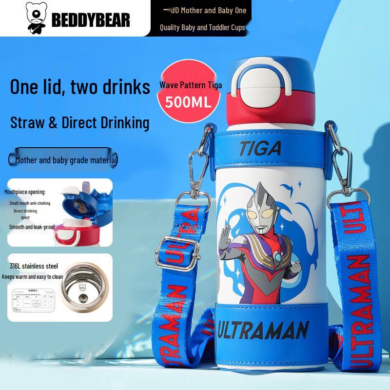 Термобутылка Beddybear Wave для двух напитков, 500 мл