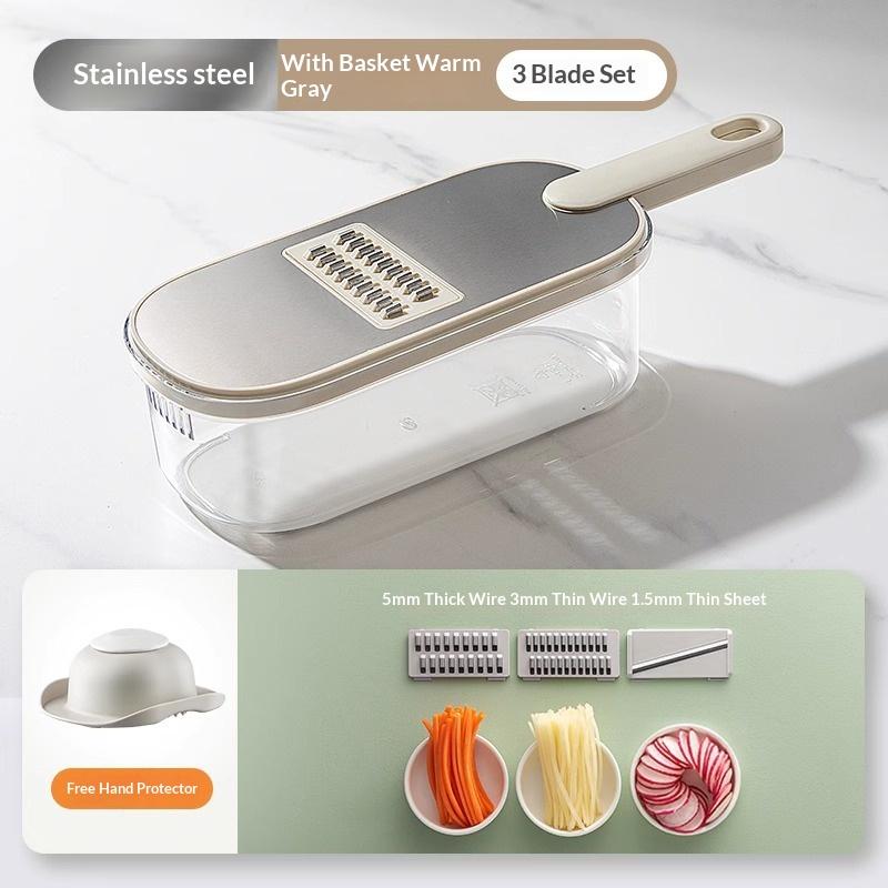 Vegetable Cutter Multi-function Chopper Slicing Shredding Dicing Fast Chopper Set for Potato Carrot Cucumber Home Kitchen