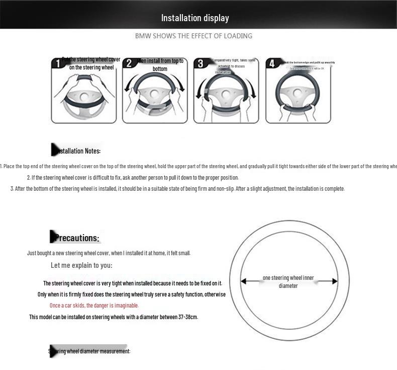 Pokrowiec na kierownicę z włókna węglowego Subaru do Forester, XV, Outback, Legacy, BRZ - Antypoślizgowy pokrowiec na kierownicę