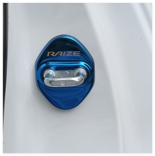 OKAYOHINN Toyota Rise Striker Cover Door Lock Cover Plated Accessories Interior Parts Mirror Stainless Steel 4PCS Easy to Install New RAIZE November