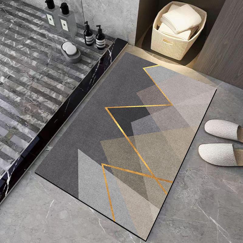 Diatomaceous Earth Absorbent Floor Mat Bathroom Toilet Rug Non Slip Entrance Mat Shower Room Door Mat Decorative Floor Mat For Home Use