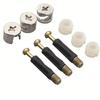 10/20/50/100 Conjuntos Parafuso para Móveis Conector Três em Um Parafuso de Conexão Lateral 15x12mm Conexão Excêntrica Pino de Madeira Porca Pré-inserida Para Armário Guarda-Roupa