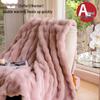 Xinjingzhou Plush Rabbit Fur Nap & Shawl Blanket