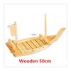 Japanese Cuisine Sushi Boats Seafood Tool Wooden Shop Model Wood Handmade Simple Ship Sashimi Assorted Cold Dishes Tableware Bar