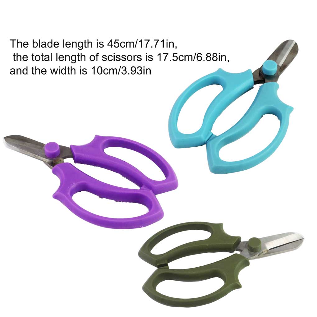 Scissors Herbs Garden Tool Florist Plastic Flower Shears Stem Leaf Removing Burrs Cut Tools Supplies Cleaner Shop