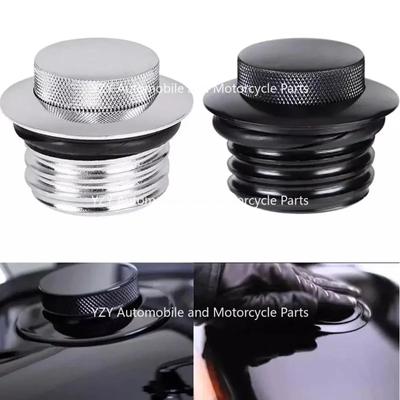 Motorcycle Gas Cap Pop Up Screw-In Flush Mount Fuel Tank Cover For Harley Sportster Dyna Softail Fatboy 1982-2018
