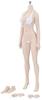 [TOYBARJAPAN] 16 Action Figure TBLeague Asian Slender Shot Type Super Flexible Seamless Female Body Pale Skin (White Skin Color) Bust Size M