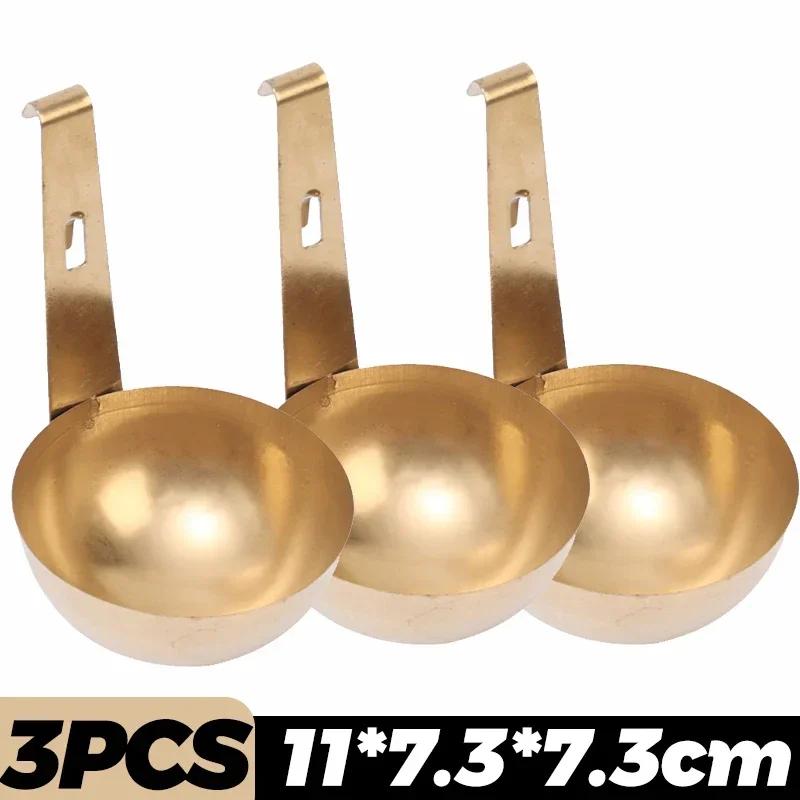 1/3PCS Poached Egg Maker Egg Poaching Pan Stainless Steel Heating Mold Eggs Steamer Rack Utensils Eggs Boiler Tray with Hanger