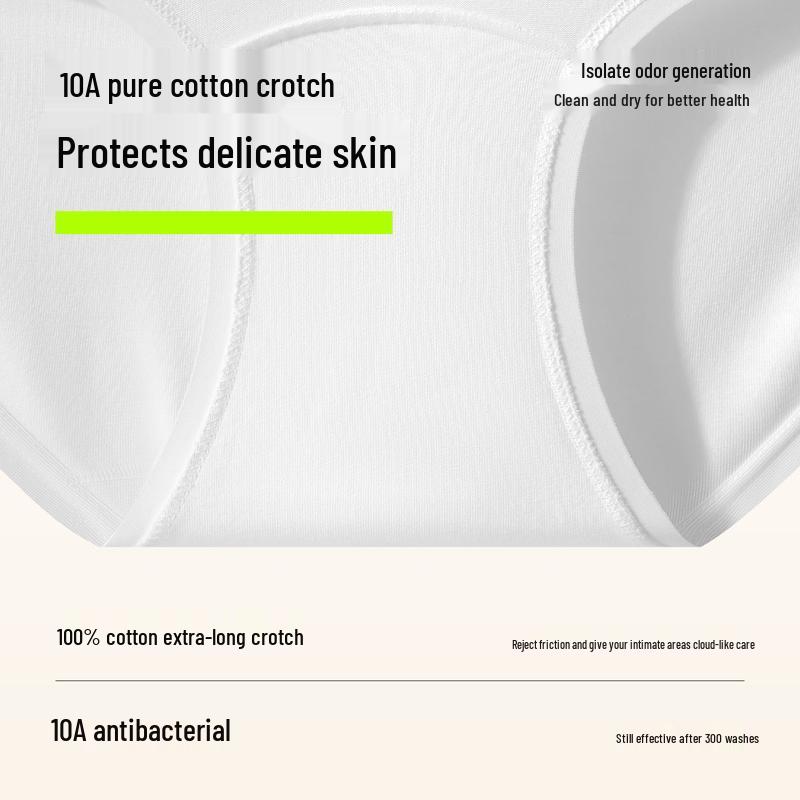 Youkeshu 3-Pack Pure Cotton Women's Briefs