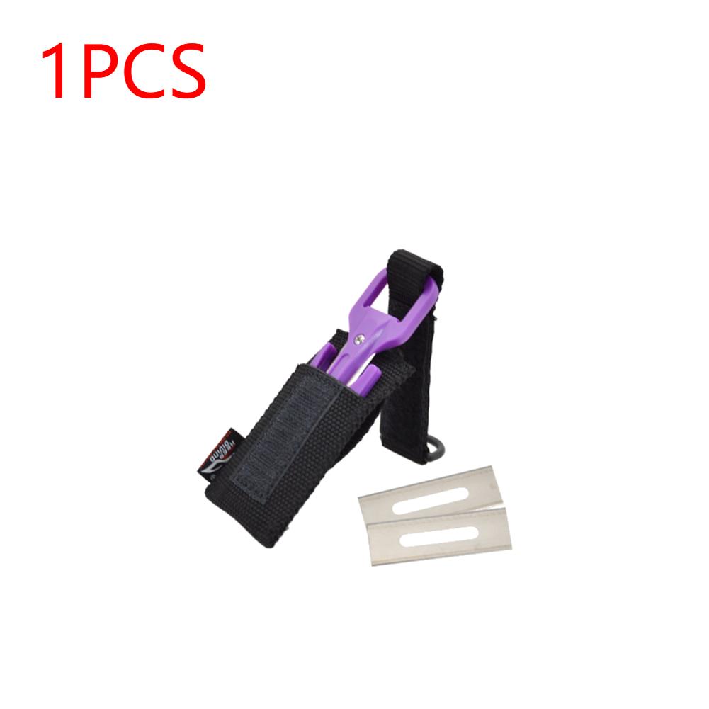 1/2Pcs Scuba Diving Cutting Special Knives Line Cutter Underwater Knives Spearfishing Secant Equipment Tools 8 Colors Optional