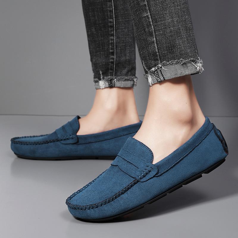 Men Casual Shoes Fashion 2026 Shoes Handmade Suede Genuine Leather Mens Loafers Moccasins Slip On Men's Flats Male Driving Shoes