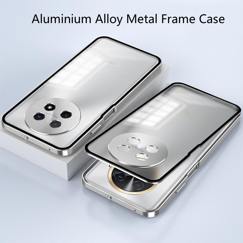 Shockproof Phone Case for Huawei Nova 12i Aluminium Alloy Metal Frame + Acrylic Back Cover Bumper for Huawei Nova 12s 12 Pro