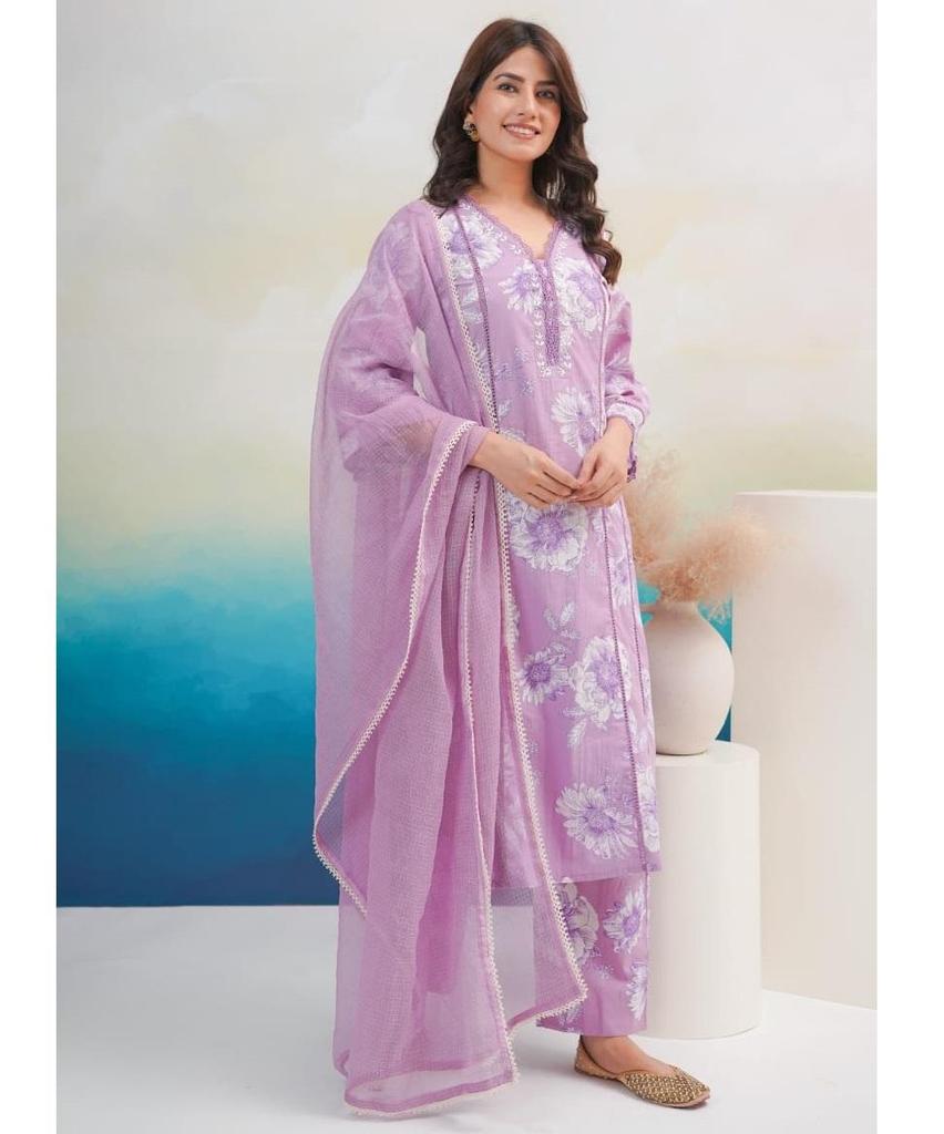 Indian Women Designer Kurta Pant Dupatta Set Bollywood Top Tunic Kurti Salwar Suit Dress