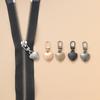 5Pcs Tool-Free Detachable Stylish Zipper Pull Metal Zipper Repair Replacement Slider DIY for Coat Jacket Backpack Handbags