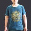 Hamsa T-Shirt Stonewashed Blue Small
