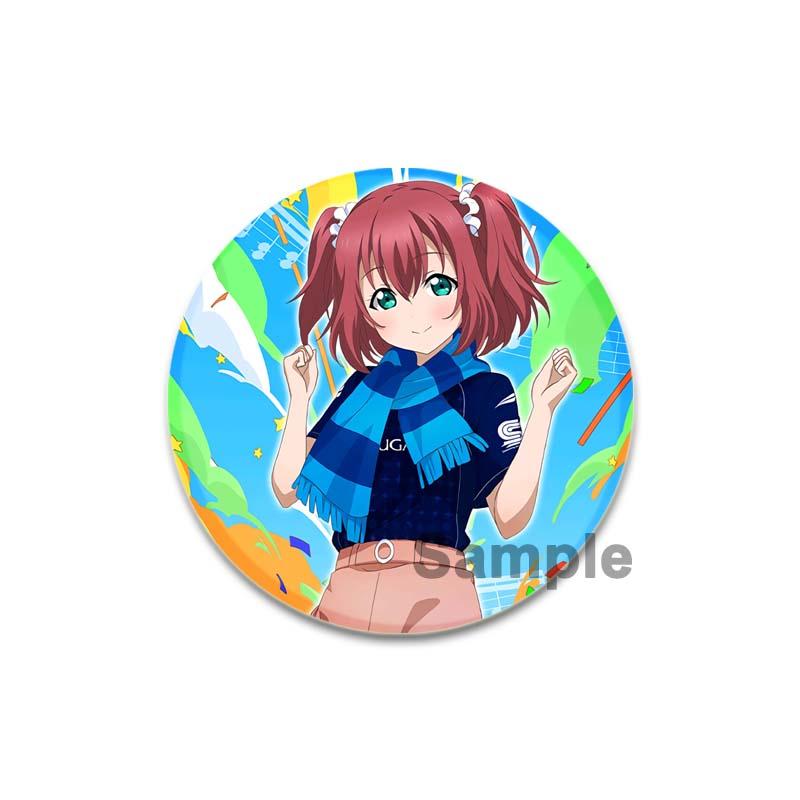 32/44/58mm LoveLive!SuperStar!!Ping An Pansy Tang Coco Round Brooch Clothing Lapel Pin Souvenir Soft Button  Decorative Hat Badge