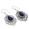 London Blue Topaz Gemstone 925 Silver Jewelry Earring 1.85 "