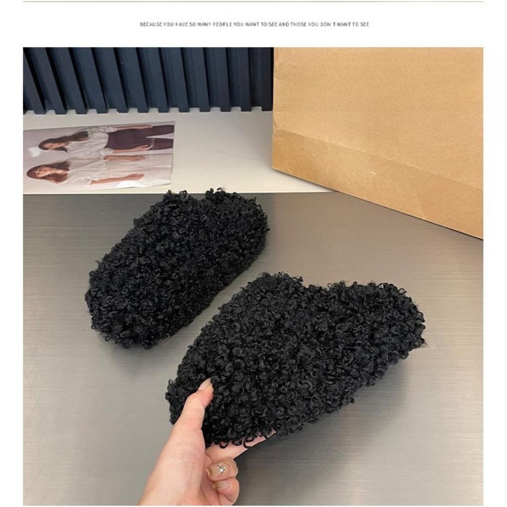 Skor med tjock sula, Skor i lockigt ulltyg, Ulltofflor, Damskor, Ytterskor, Sockerkaksskor, Tåskor, Halvtofflor