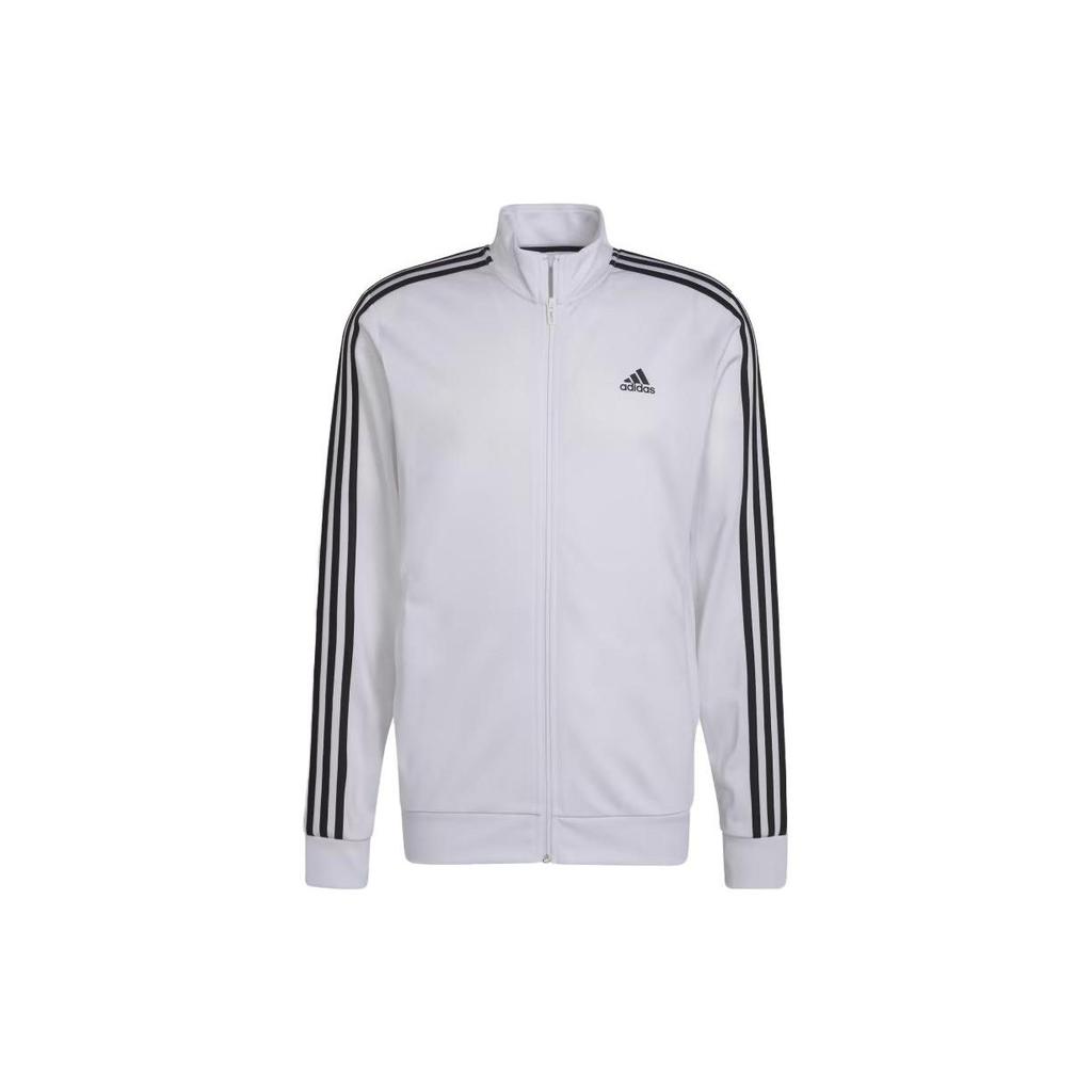 Adidas Essential Warm-Up 3 Stripes Track Jacket Men Jacket White H46102