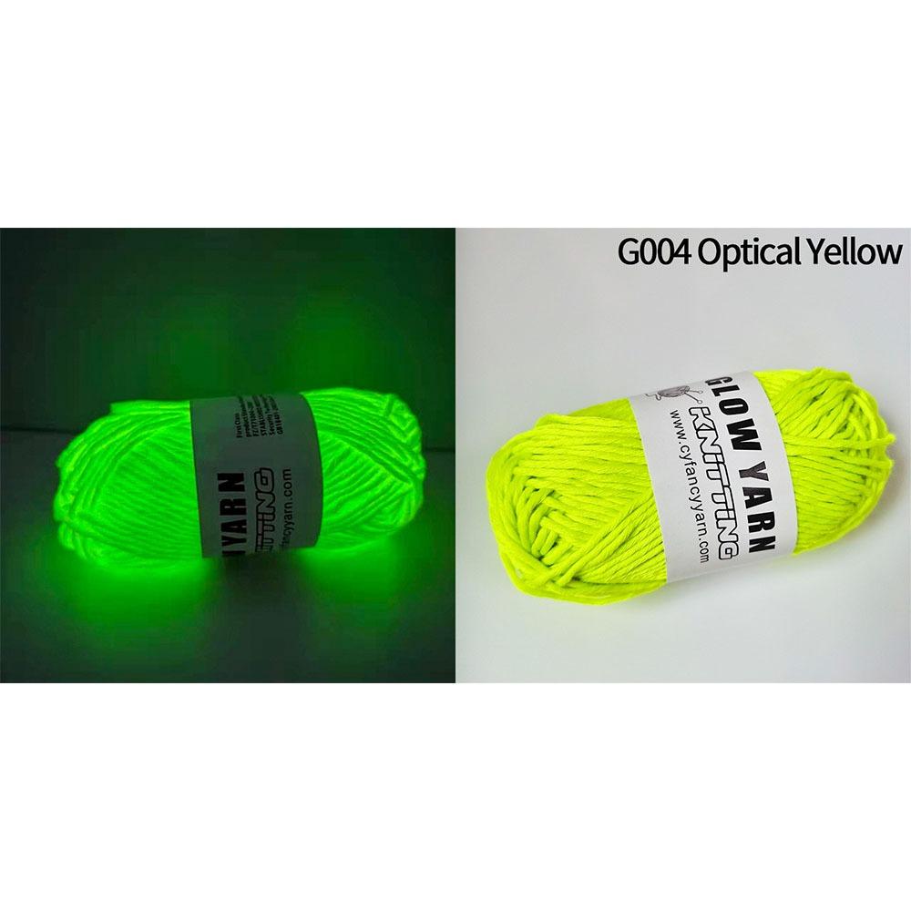50g/roll Thread Glowing Yarn Glow In The Dark Knitted Yarn Skin-friendy Luminous Chunky Yarn  Sewing