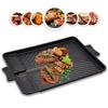 KOSUN Koreansk Grillpanna Barbecue Guipan Gjutaluminium Trippel Plattbädd Köttbullar Biff Gryta Hus Kartongugn Utomhus Inomhus