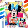 Minnie Mouse Reading Oil Paint Hand Painting Kit Decoration Classic Style Home Decor Modern Wall Art For Living Room Office Space