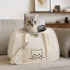 Breathable Pet Carrier Backpack Ventilated Cat Outing Crossbody Bag Travel Shoulder Bag  Travel