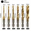 High Speed Steel Tap Drill Bit Set Multi-Purpose Metric Tap Drill Bits  for Hand Tools Use
