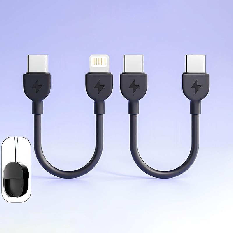 Fast Charging Type-C Cable Usb-C Short Keychain Data Cord For Lightning For Iphone For Android Cellphone Tablet Accessories