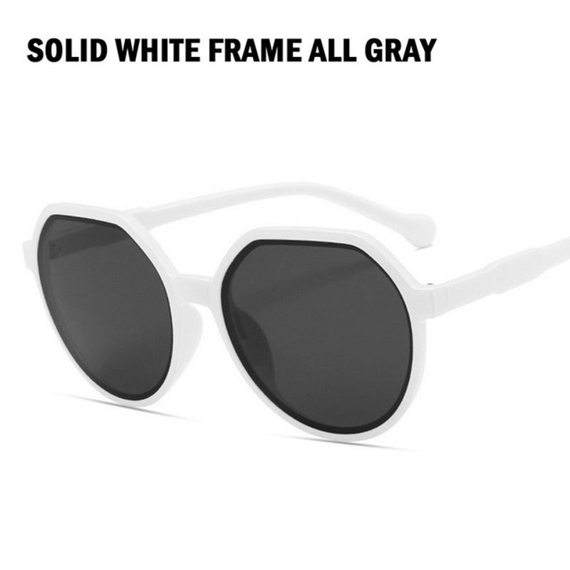 New Fashion Style All-match Trend Sunglasses Personalized Round Frame Sunglasses Ins Trend Candy Color Big Frame Sunglasses