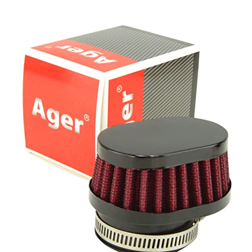 

Фильтр Ager Oval Power короткий черный x красный 50 мм