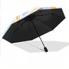 8 Rib Auto Folding Umbrella Kpop Demon Hunters Print Custom Name Text Portable Rain Gear