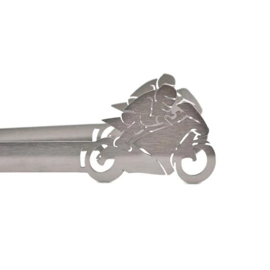 Kitchen Tongs Stainless Steel BBQ Tongs Heat Resistant Non-Slip Grip Barbecue Clamps Rust-Proof Metal Pliers for Grilling