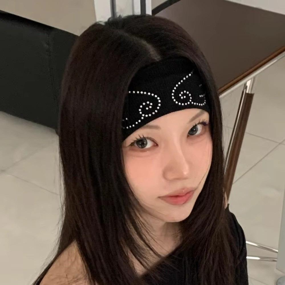 Angel Wings Hair Strap Elastic Yoga headband Casual Knitted Headband  for Women