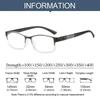 Reading Glasses Men Women High Quality Half-frame Diopter Hyperopia Eyewear Business Male Anti-Blue Light Presbyopic Eyeglasses