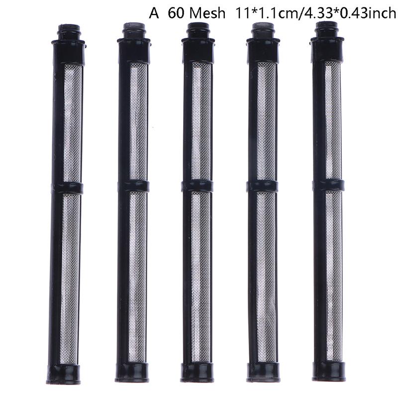 5 Pcs Airless Filter For 60/100/150 Mesh Paint Spray Diy Tool Stainless Steel Filter