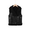 Hot-selling imitation lamb wool vest jacket hem adjustable belt women's thick vest autumn and winter coat