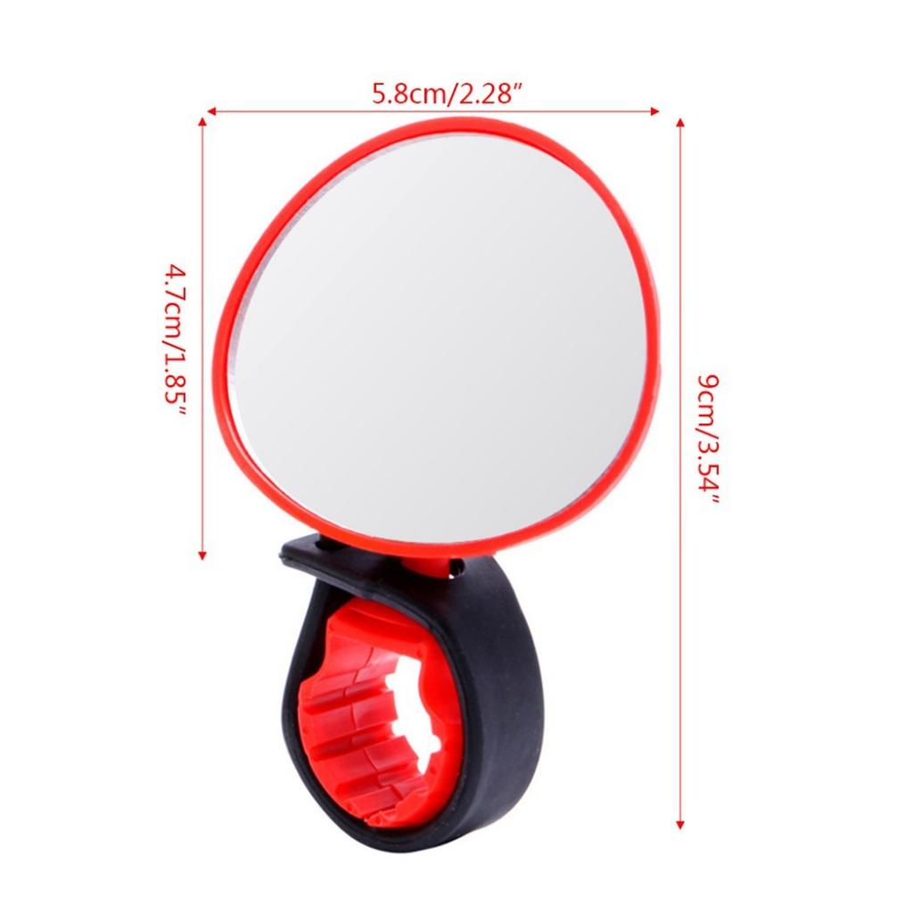 1PC Bicycle Rearview Mirror Rotatable 360 Degree Handlebar Rearview Mirror Adjustable Handlebar Rear Mirrors for Bicycle Mounta