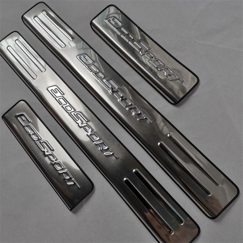 For Ford KUGA Ecosport Car Door Protect Strip Edg Protector Edg Protector Door Pads Step Scuff Plate Chrome Pads