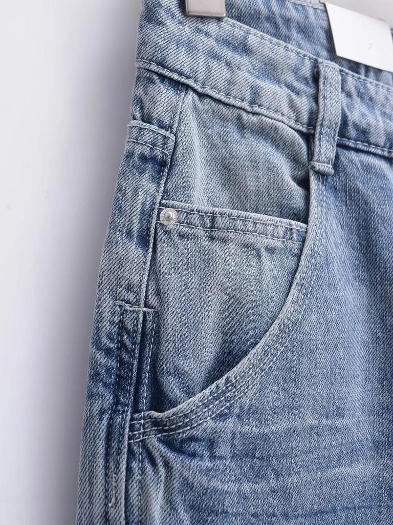 Women's 2025 Low-Waisted Micro-Flare American Jeans - New Spring Loose-Fit, Straight-Leg Slimming Pants