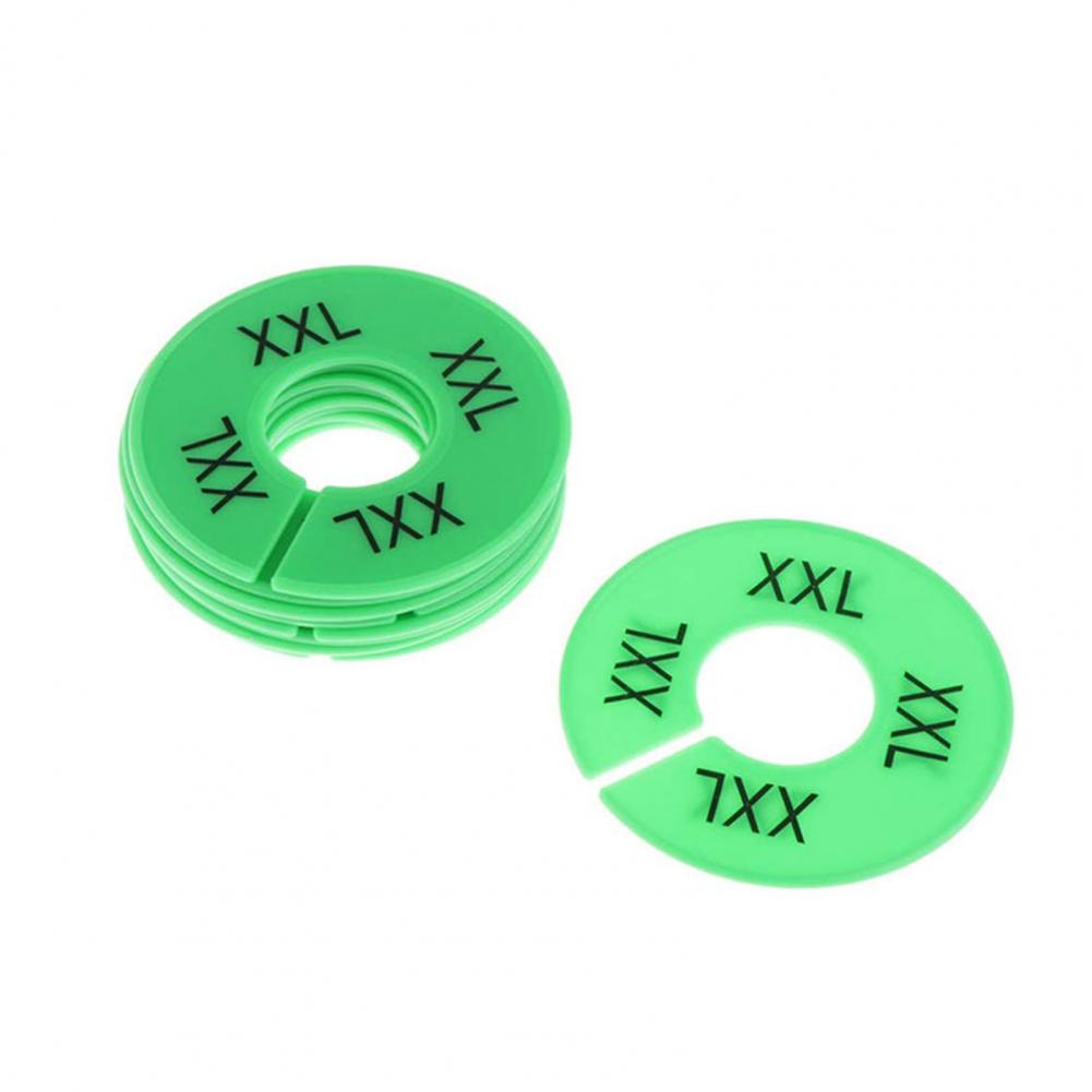 10Pcs Size Separators Practical Round Clothes Sorting Tag Hanger Separators Compact Clothing Size Separators