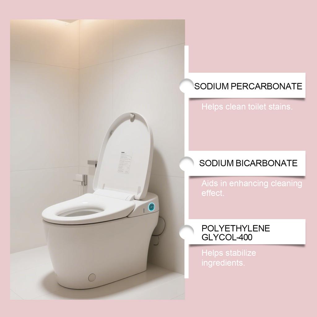 Household Toilet Cleaning Tablets Can Reduce Stubborn Stains By Flushing And Cleaning. They Are Daily Household Cleaning Products.