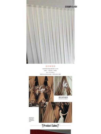 Milk Silk Wedding Drape Backdrop Fabric