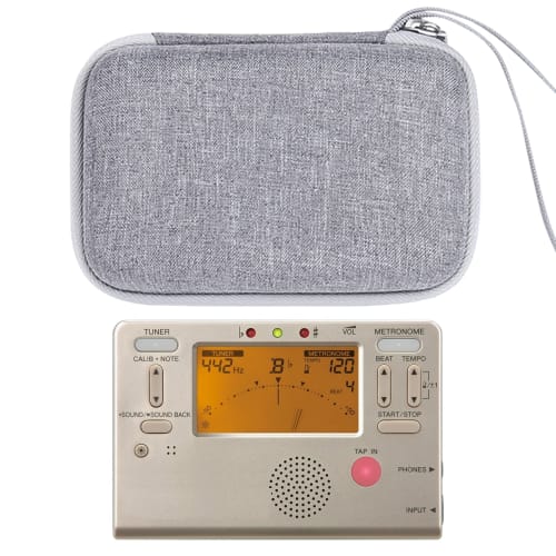 Khanka Úložné pouzdro (Šedá) pro ladičky-metronomy Yamaha TDM-710IV/TDM-700G/KORG TM-70F, TM-60 a TM-50 (Kompatibilní s tunery Yamaha)