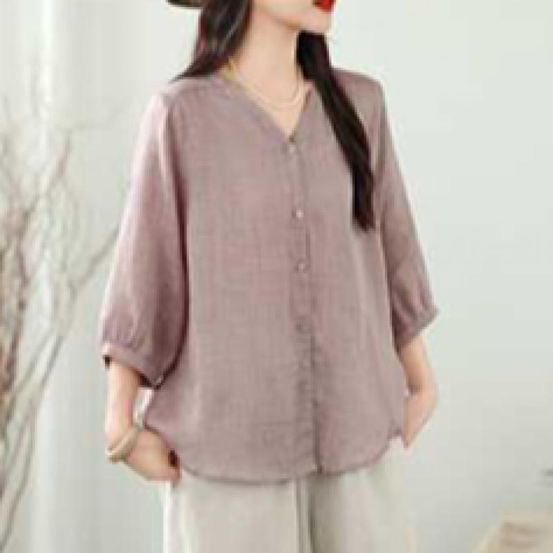 Shop Ladies Up To 88 Body CoVer Daily V Neck 3 4 sleeVe Blouse Won Wbl Wfpc51y