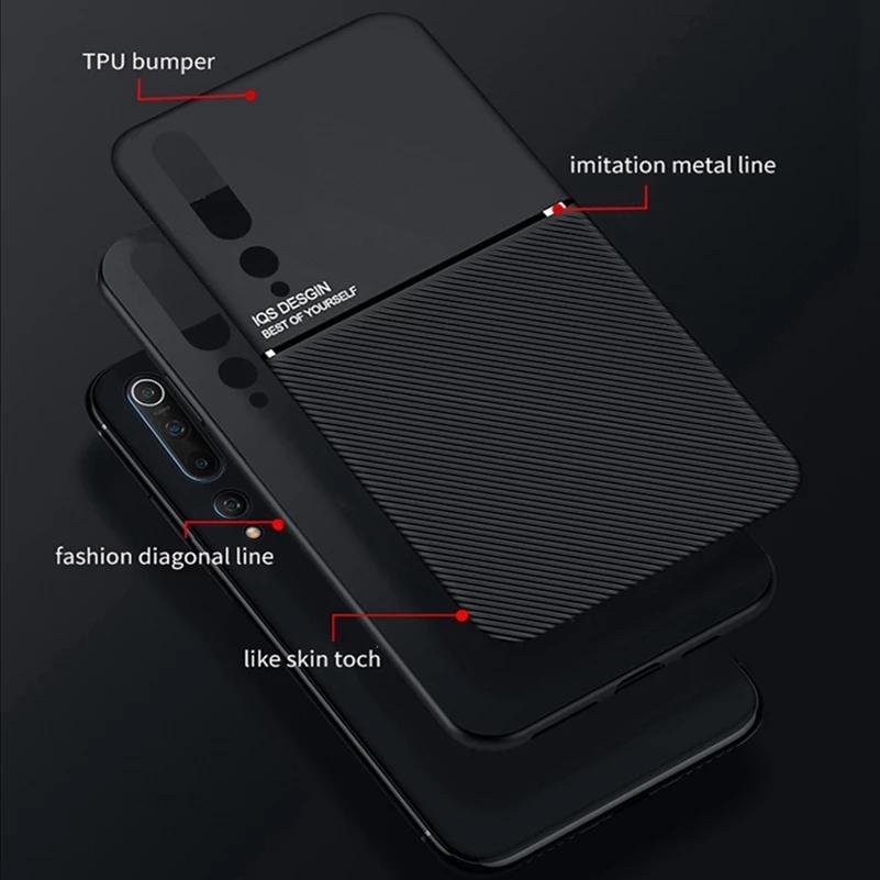 For Samsung Galaxy A01 Core Case Leather Car Magnetic Holder Phone Case For Samsung A02 A02S A03S Soft PU Silicone Back Cover