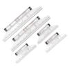 5pcs Measuring Rolling 15cm 30cm Clear Scale Transparent Light Weight Parallel Rolling Ruler with