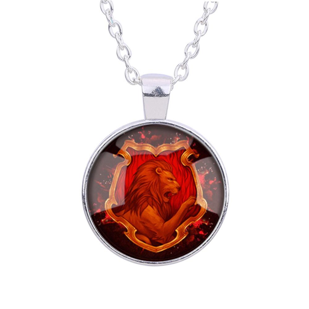 Vintage Harry Potter Gryffindor Schools Badge Pendant Locket Decor Necklace